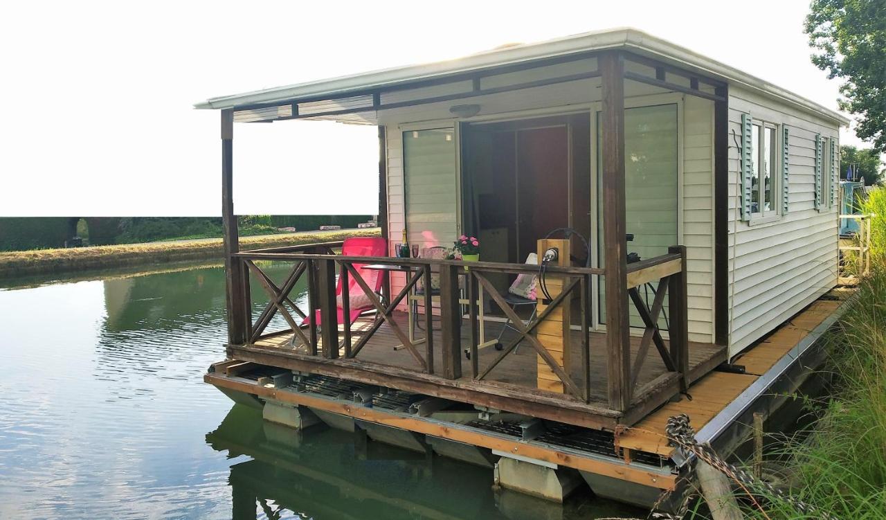 Cottage Flottant Saint Jean De Losne Option Jacuzzi Exterior foto